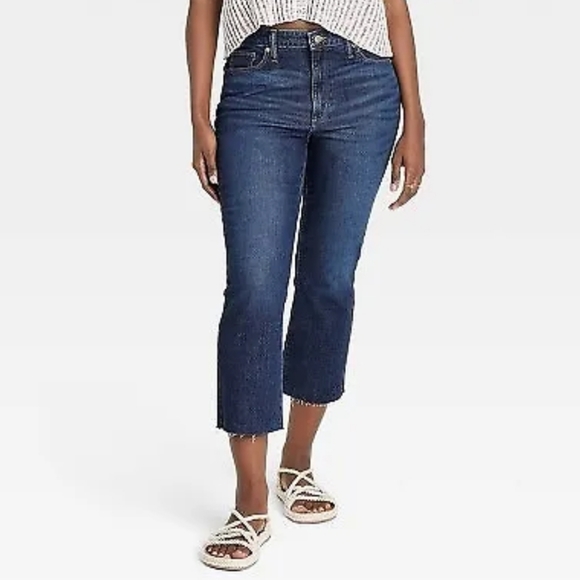 *High-Rise Ankle Bootcut Cropped Jeans - Universal Thread Size 18L - Picture 3 of 9